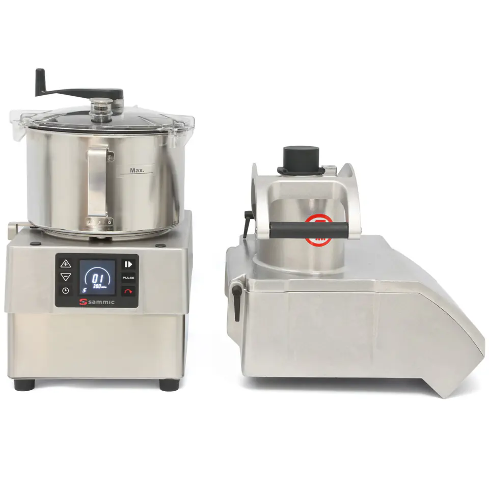 ⁨Maszyna wielofunkcyjna szatkownica emulgator kuter z panelem CK-35V 5.5 l 230 V 1500 W - Sammic 1050752⁩ w sklepie Wasserman.eu