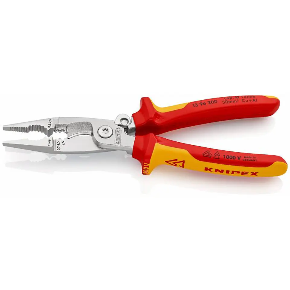 ⁨PLIERS FOR ELECTRICAL INSTALLATION WORK 6IN1⁩ at Wasserman.eu