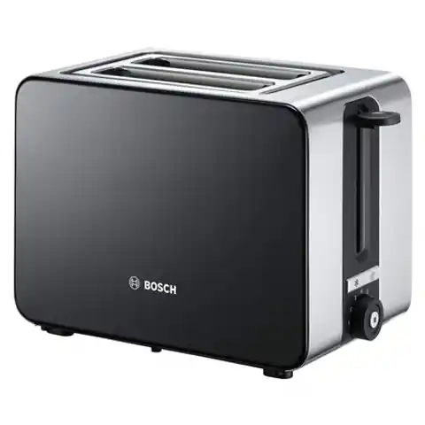 ⁨Bosch TAT7203 Toaster 2 Scheibe(n) Schwarz, Edelstahl 1050 W⁩ im Wasserman.eu
