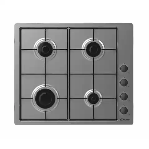 ⁨Candy Hob CHW6LBX Gas, Number of burners/cooking zones 4, Inox,⁩ at Wasserman.eu