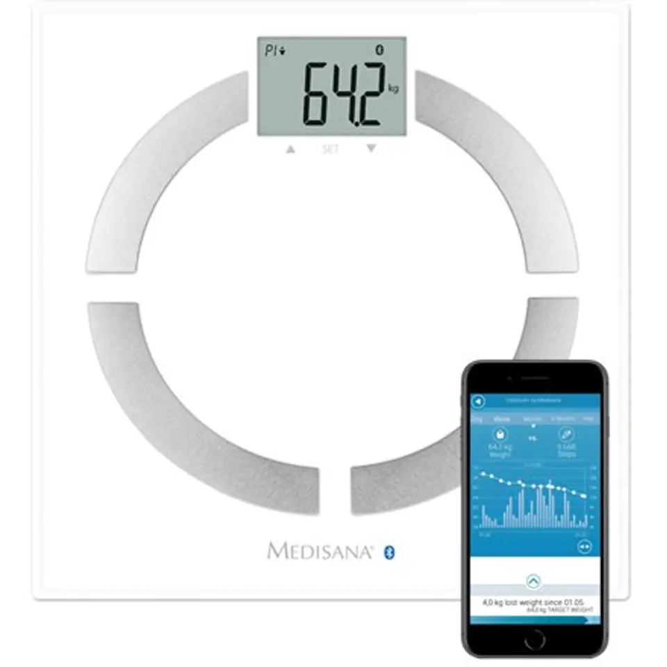 Medisana BS 444 White Electronic personal scale at Wasserman.eu
