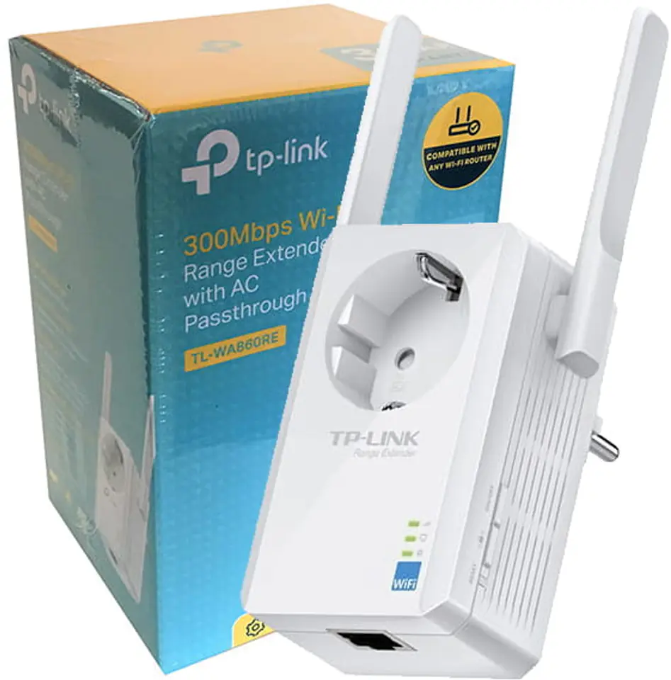 ⁨Repeater, wzmacniacz WiFi TP-LINK TL-WA860RE⁩ w sklepie Wasserman.eu