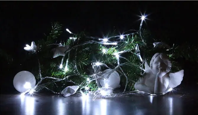 10 LED Lights Cold White 90cm Joylight IP 20 for Batteries at Wasserman.eu