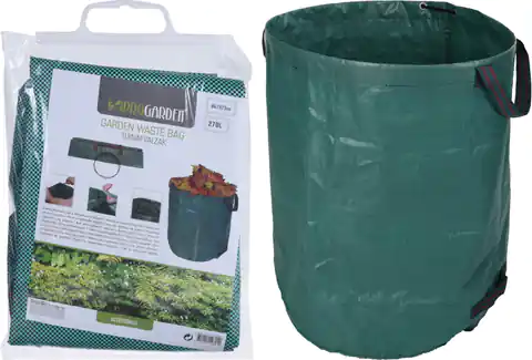 ⁨Torba ogrodowa worek na liście i inne odpady ogrodowe 67x76 cm zielony⁩ w sklepie Wasserman.eu