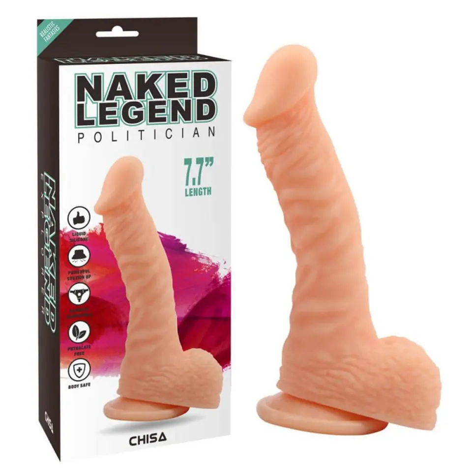 ⁨Dildo z przyssawką Naked Legend Politician 19,5cm Chisa⁩ at Wasserman.eu