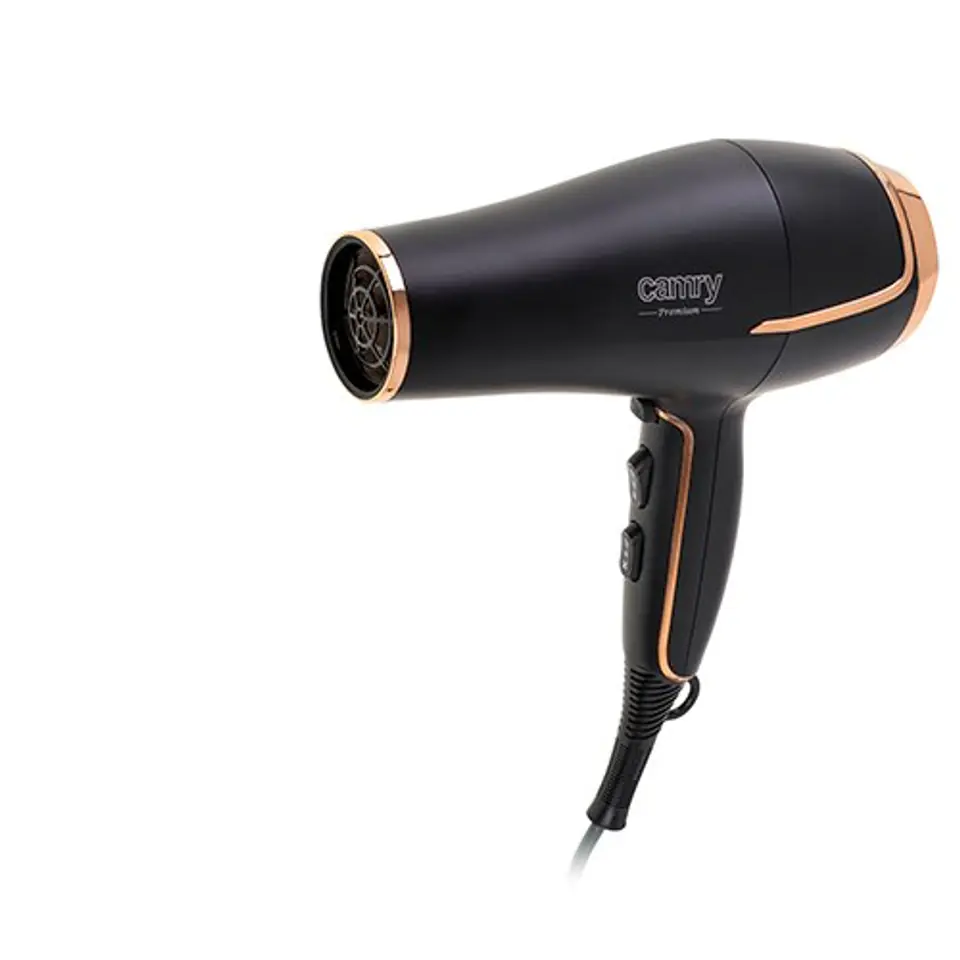 ⁨Camry CR 2255 hair dryer Black,Gold 2000 W⁩ at Wasserman.eu