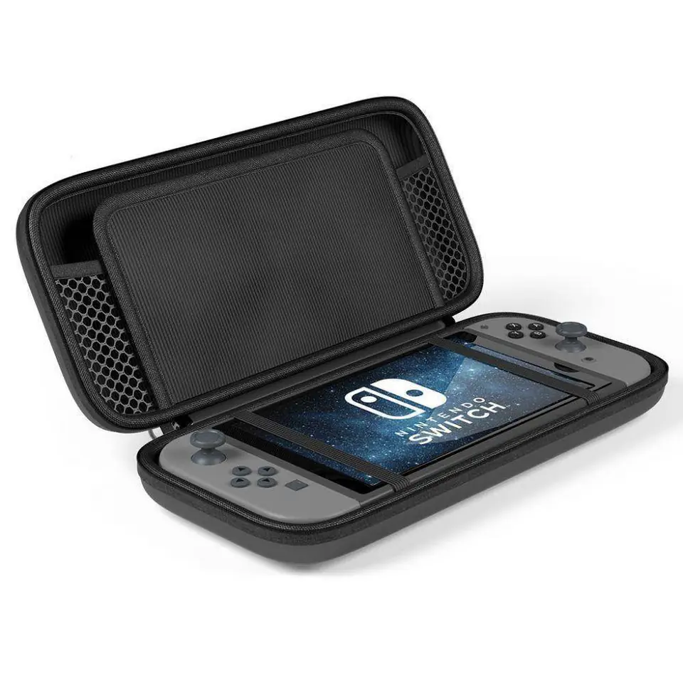 ⁨Etui NINTENDO SWITCH OLED Tech-Protect Hardpouch czarne⁩ w sklepie Wasserman.eu