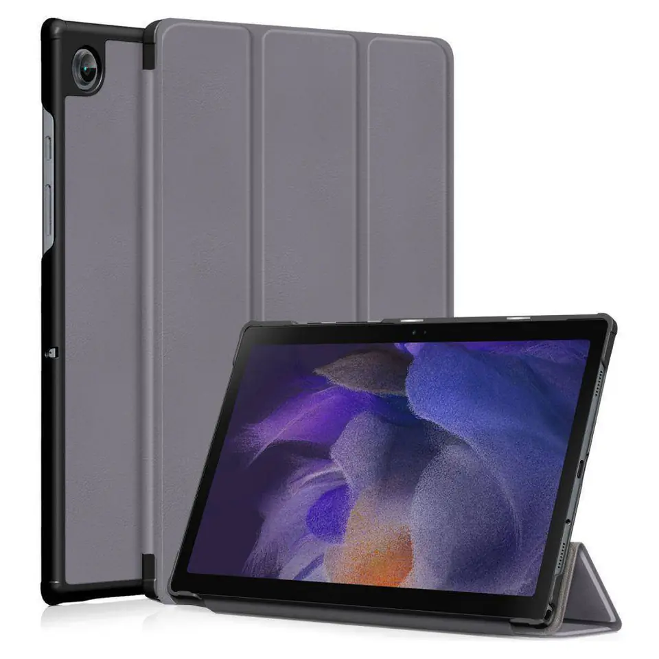 ⁨Etui SAMSUNG GALAXY TAB A8 10,5" X200 / X205 Tech-Protect SmartCase szare⁩ w sklepie Wasserman.eu