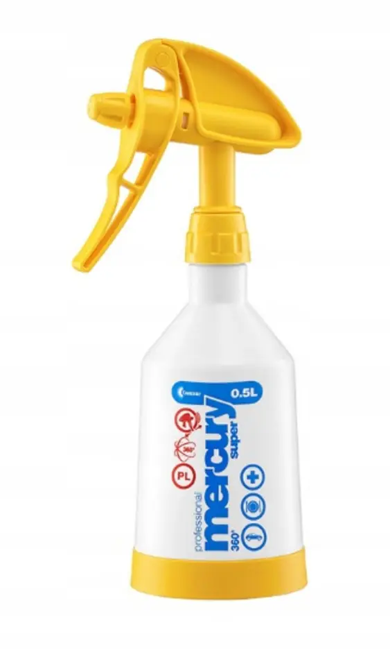 ⁨MERCURY SUPER 360 PRO+ SPRAYER, CAPACITY 0,5L FPM YELLOW⁩ at Wasserman.eu