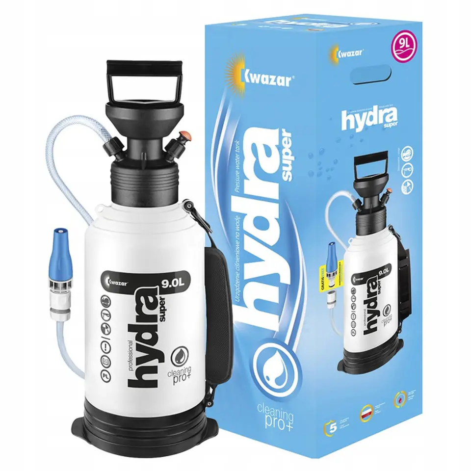 ⁨HYDRA SUPER PRO + 9L FPM WATER PRESSURE UNIT⁩ at Wasserman.eu