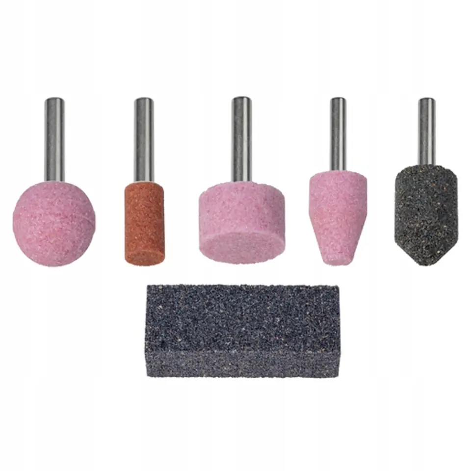 ⁨SET OF GRINDING STONES MANDREL 3MM, 5PCS.⁩ at Wasserman.eu