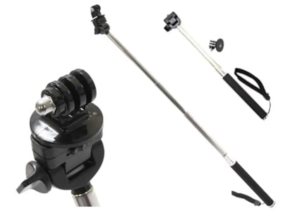 ⁨Monopad 20-97cm holder for GOPRO and other cameras and Monopod GOPRO photo⁩ at Wasserman.eu