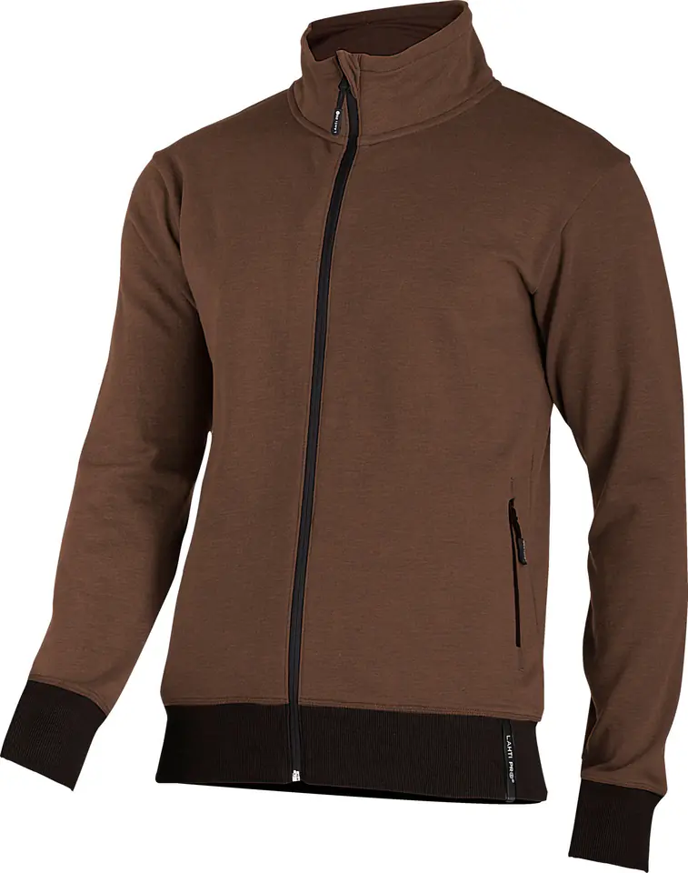 ⁨Sweatshirt with zipper brown, "s", ce, lahti⁩ at Wasserman.eu