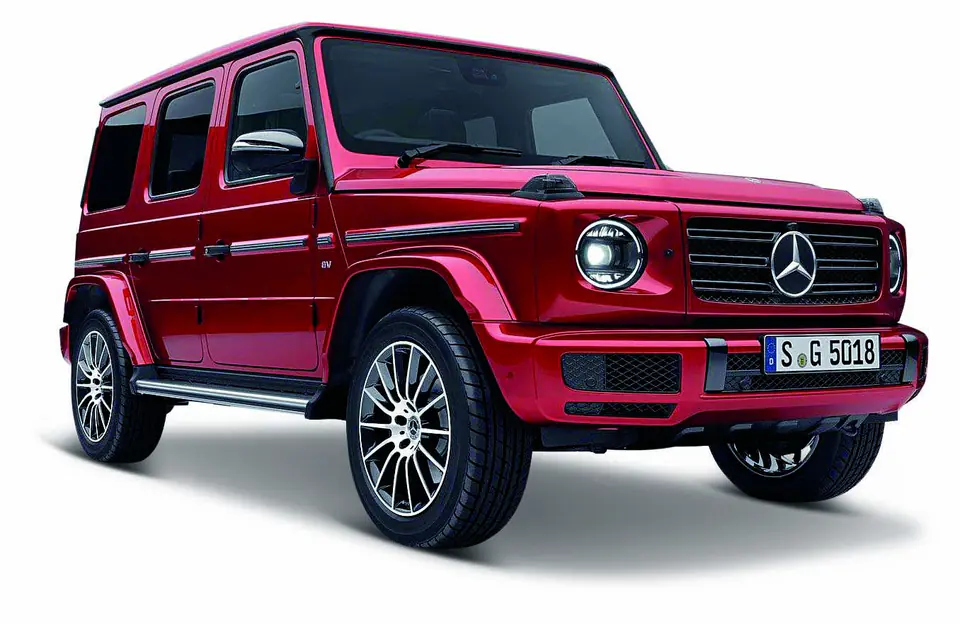 ⁨Model kompozytowy Mercedes-Benz G-Class 2019 1/25 czerwony⁩ w sklepie Wasserman.eu
