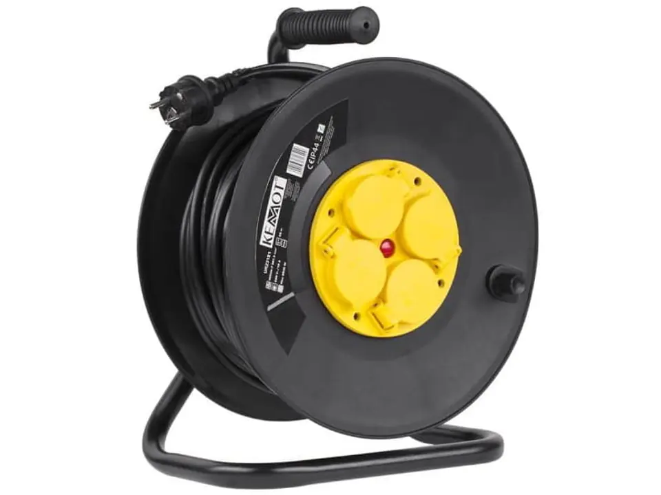 ⁨Extension cord 50m, 4 sockets, IP44 Kemot URZ3122⁩ at Wasserman.eu