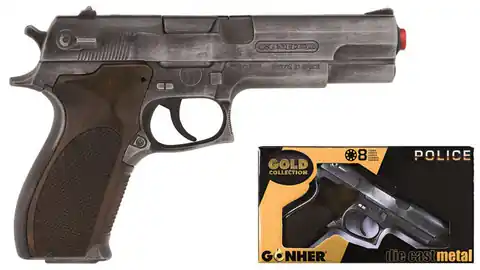 ⁨Pistolet policyjny metalowy GONHER 45/1⁩ w sklepie Wasserman.eu