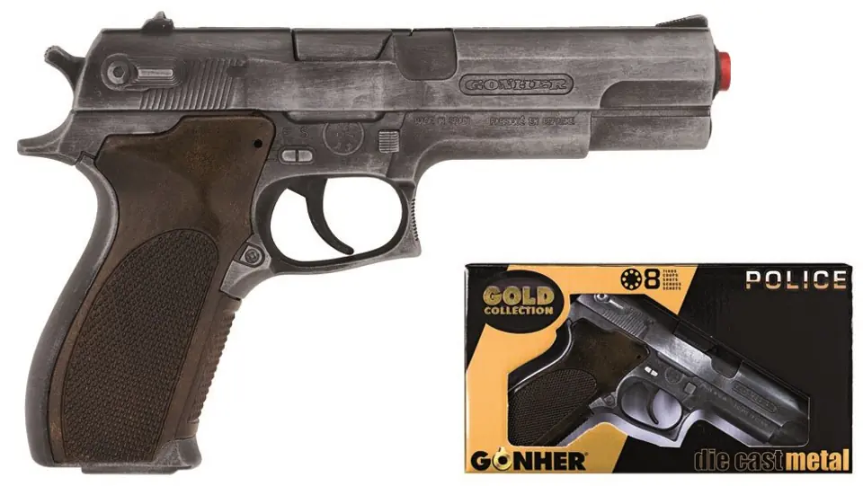 Pistolet policyjny metalowy GONHER 45/1 w sklepie Wasserman.eu