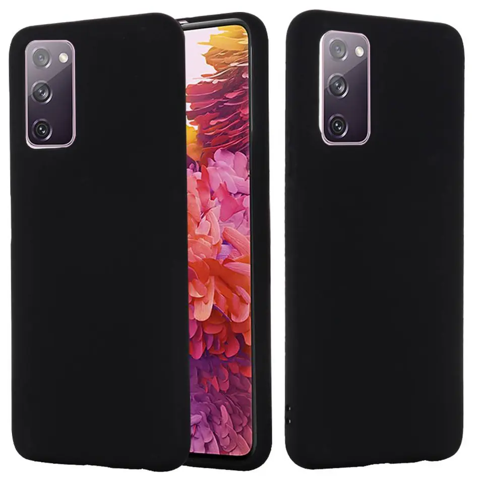 ⁨Case SAMSUNG GALAXY S20 FE / S20 LITE Silicone case flexible silicone black⁩ at Wasserman.eu