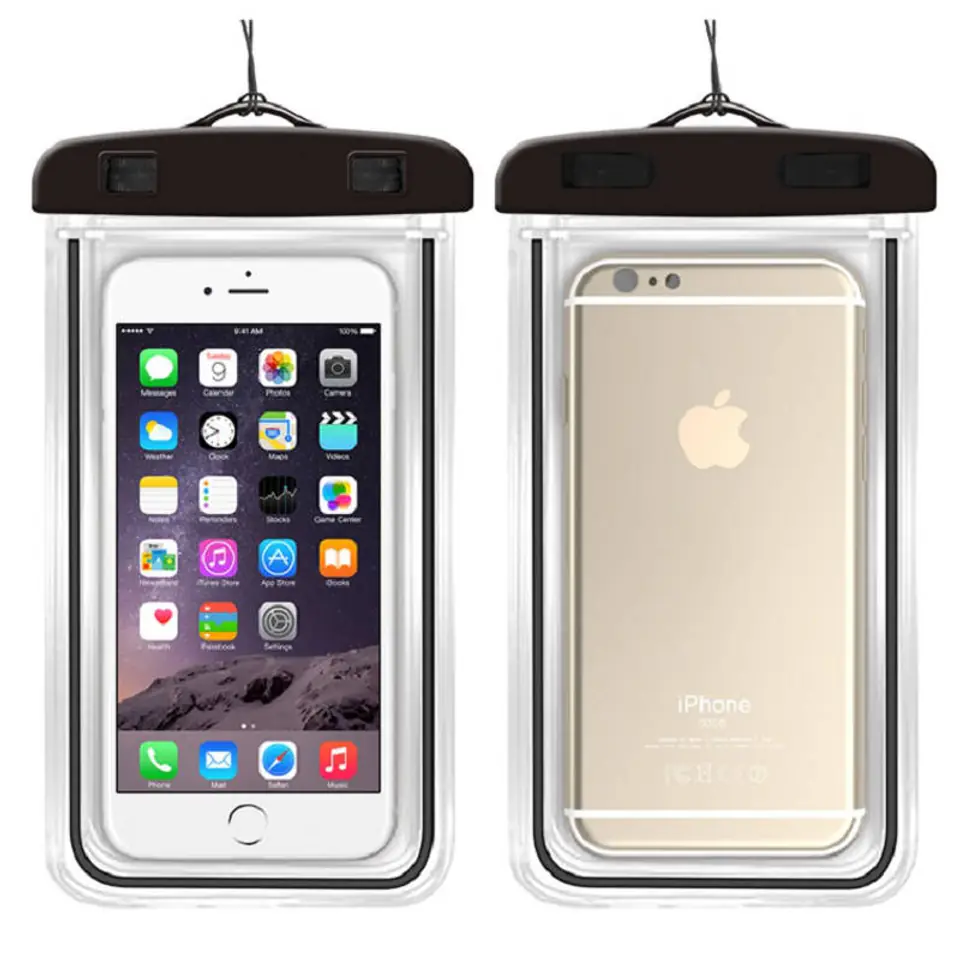 ⁨Waterproof Case 7" Waterproof Sachet for Mobile Phone / Smartphone WC04 black⁩ at Wasserman.eu