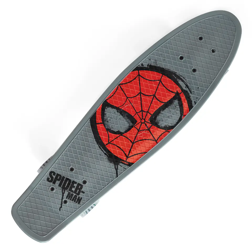 ⁨SKATEBOARD FLASHCARD LARGE SPIDER-MAN GREY⁩ at Wasserman.eu