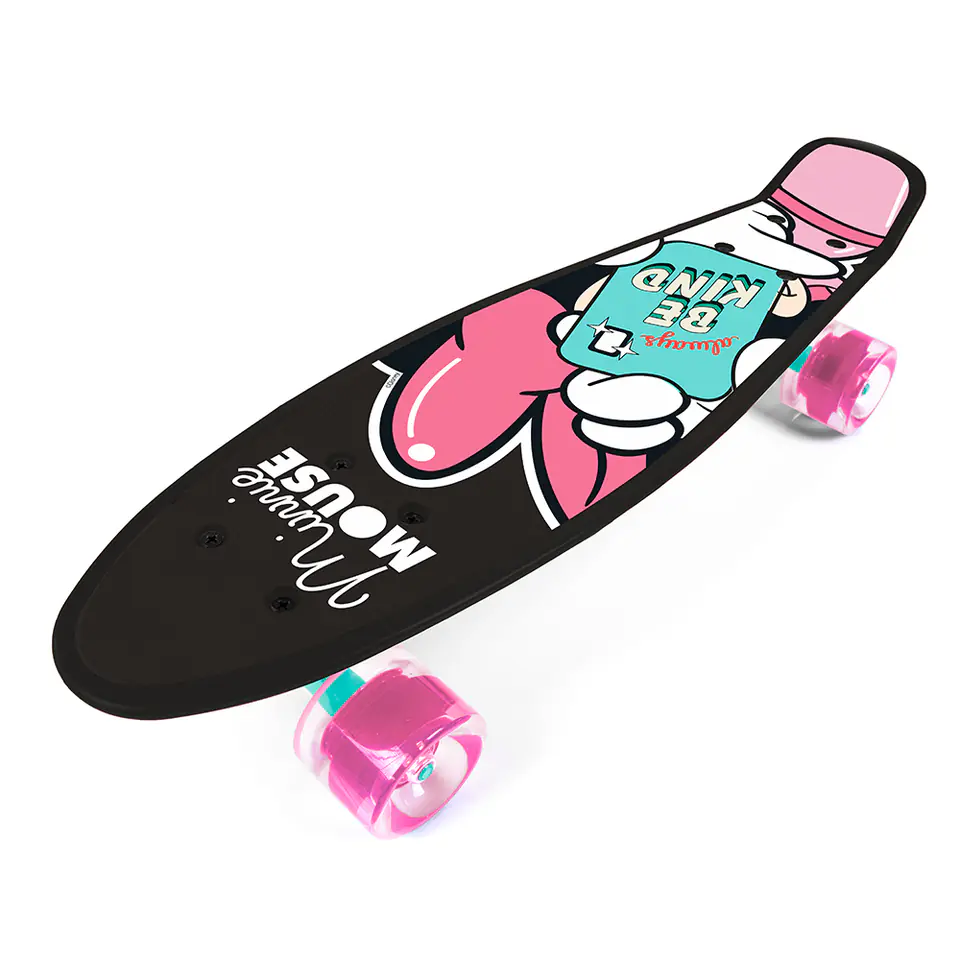 ⁨SKATEBOARD FLASHCARD MINNIE ALWAYS BE KIND⁩ at Wasserman.eu