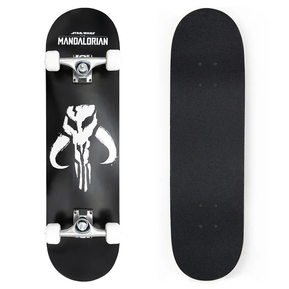 ⁨WOODEN SKATEBOARD LARGE MANDALORIAN LOGO⁩ at Wasserman.eu