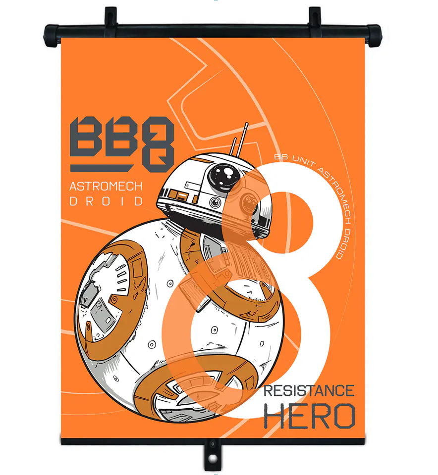 ⁨ROLETA PRZECIWSŁONECZNA 1SZT 36*45CM STAR WARS BB8⁩ w sklepie Wasserman.eu