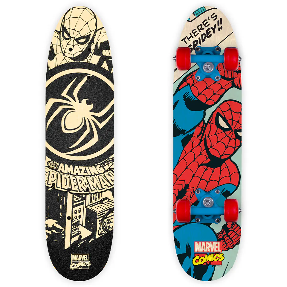 ⁨WOODEN SKATEBOARD SPIDER-MAN⁩ at Wasserman.eu