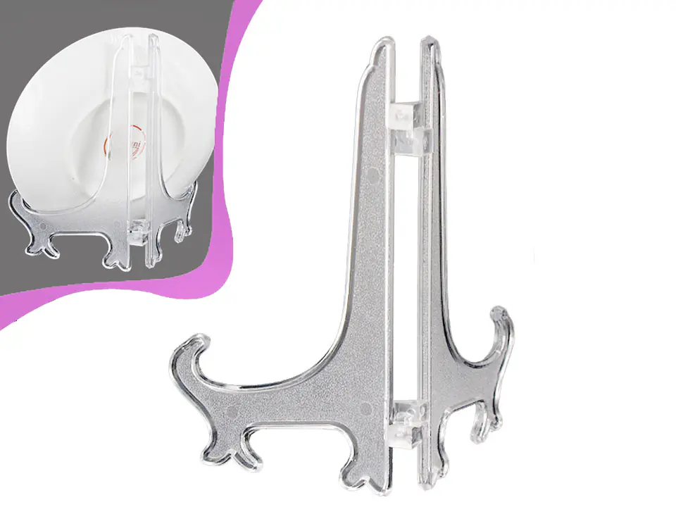 ⁨Plate stand (transparent) - 7''⁩ at Wasserman.eu