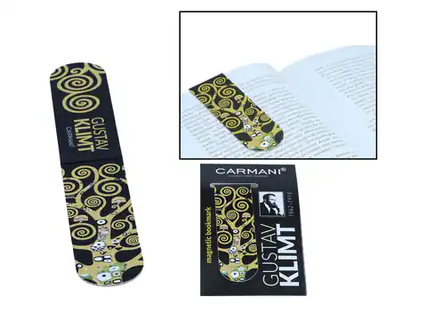 ⁨Magnetic bookmark - G. Klimt, Tree of Life (CARMANI)⁩ at Wasserman.eu