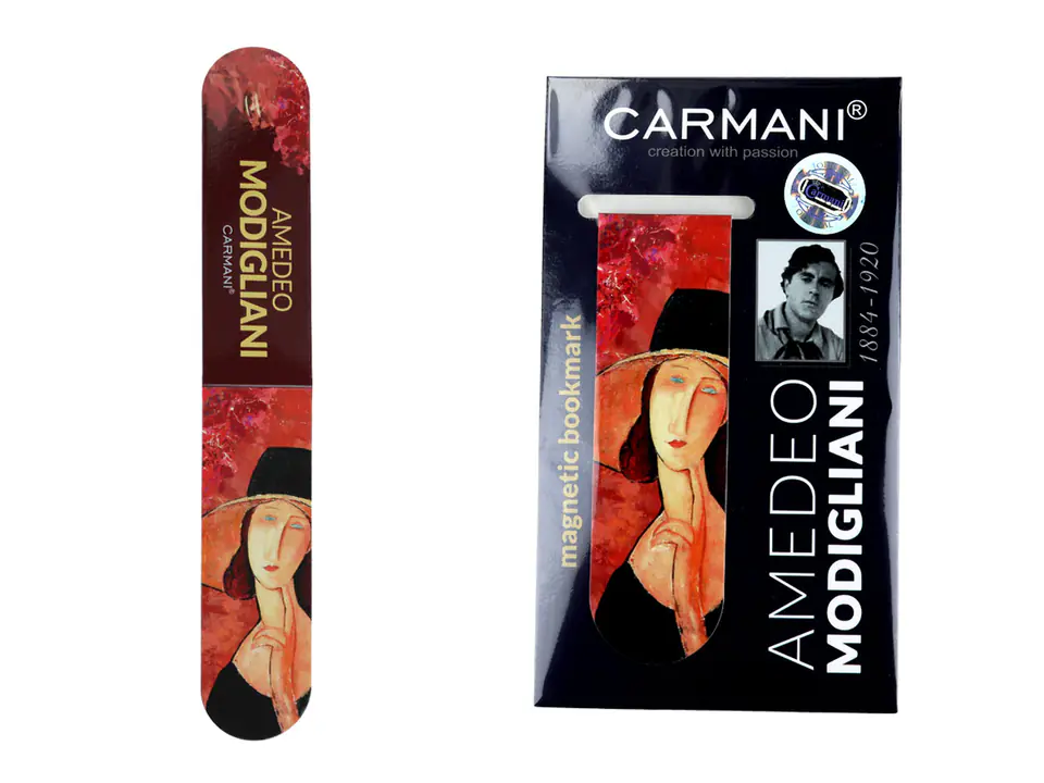 ⁨Magnetic bookmark - A. Modigliani, Woman in a hat (CARMANI)⁩ at Wasserman.eu