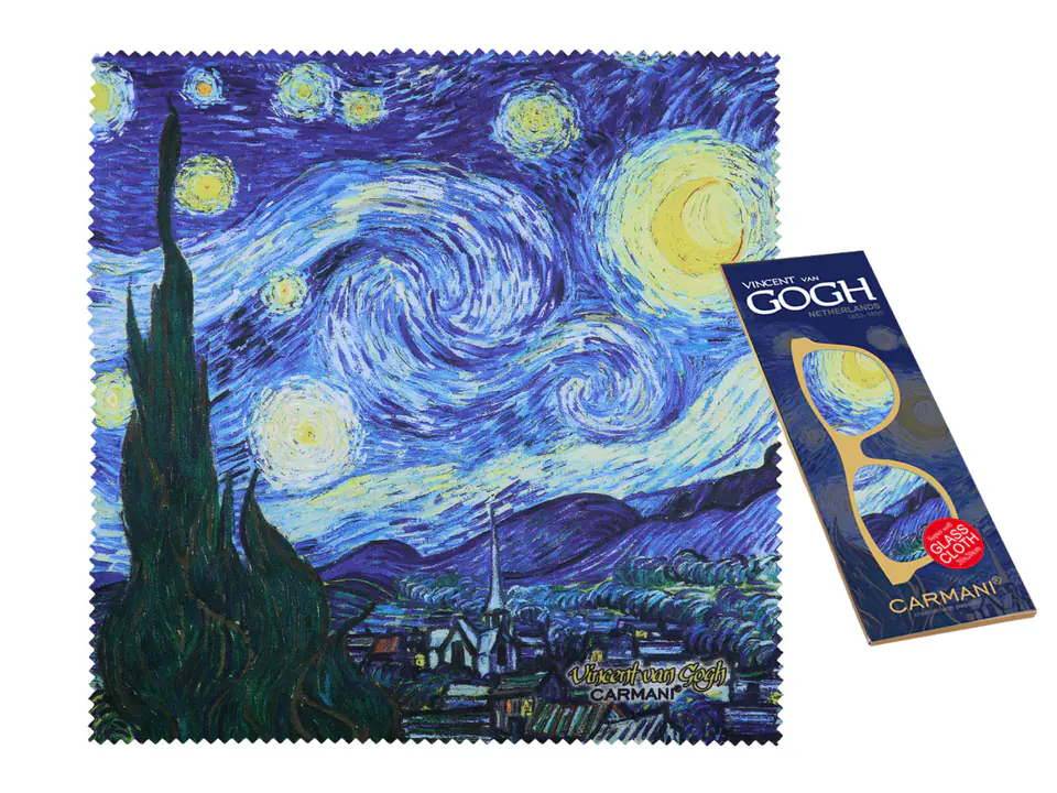 ⁨Glasses cloth - V. van Gogh, Starry Night (CARMANI)⁩ at Wasserman.eu