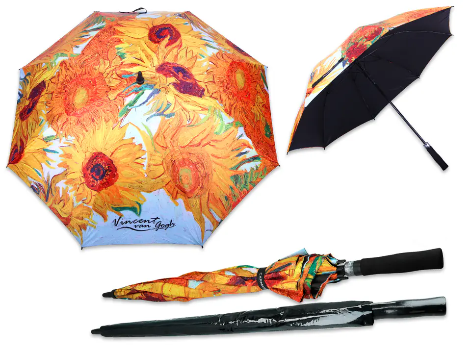 ⁨Automatic umbrella - V. van Gogh, Sunflowers (CARMANI)⁩ at Wasserman.eu