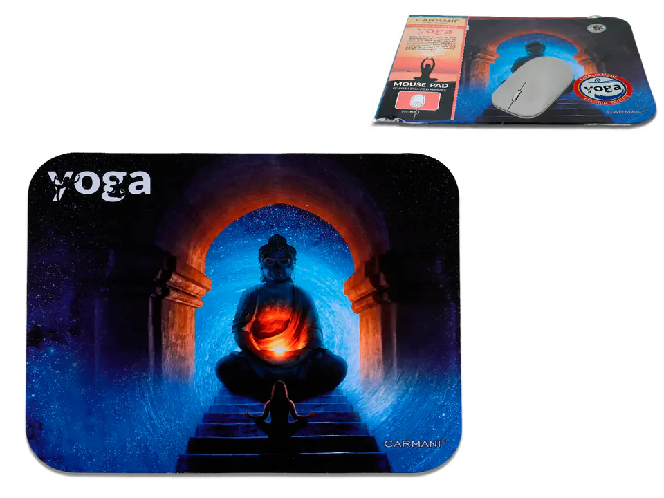 ⁨Computer Mouse Pad - Yoga, Meeting buddha (CARMANI)⁩ at Wasserman.eu