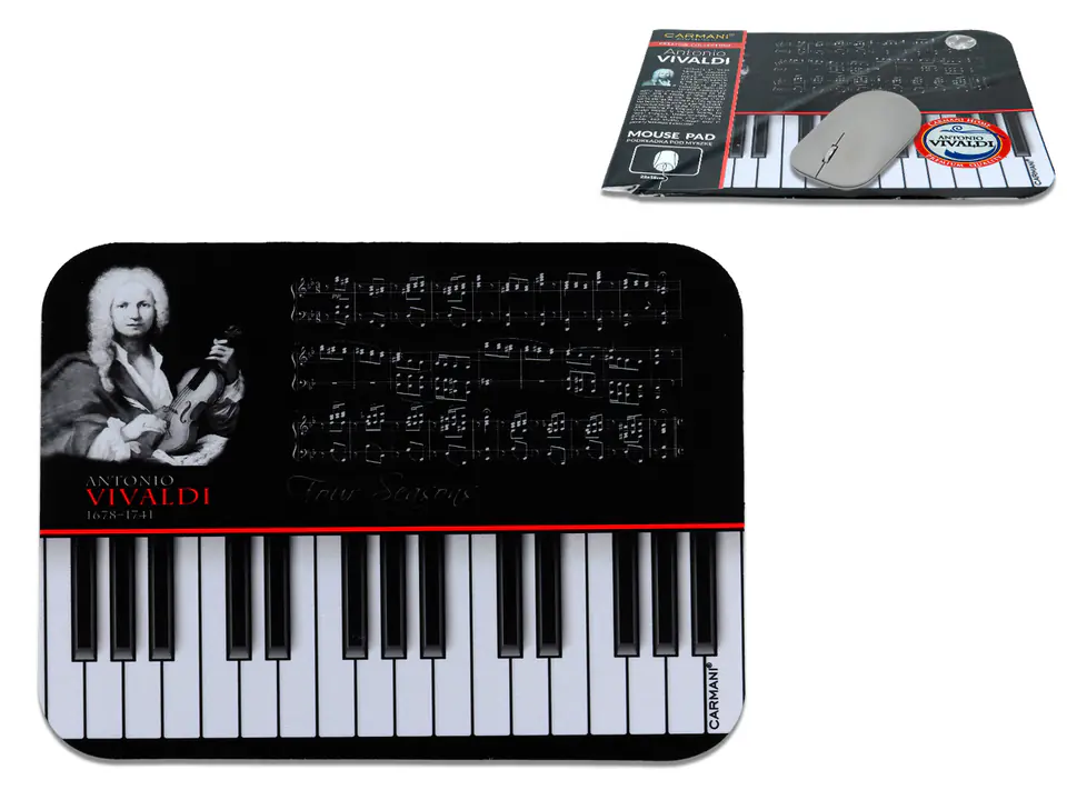 ⁨Computer Mouse Pad - A. Vivaldi (CARMANI)⁩ at Wasserman.eu