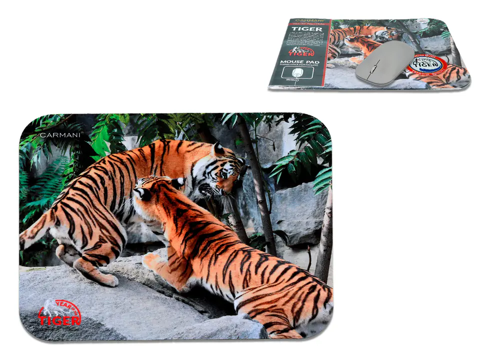 ⁨Computer Mouse Pad - Tigers (CARMANI)⁩ at Wasserman.eu