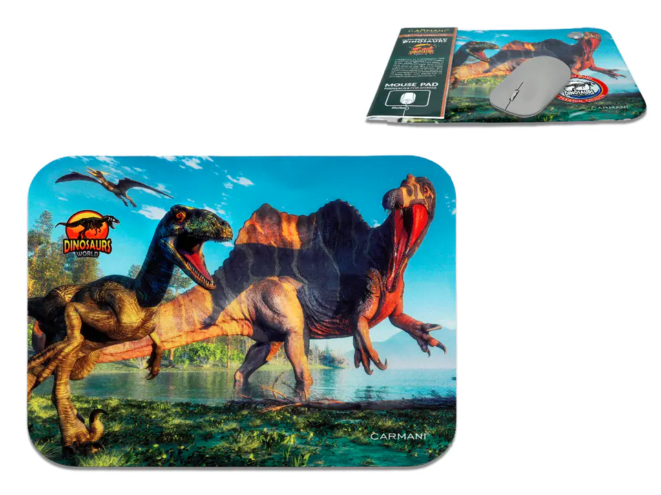 ⁨Computer mouse pad - Prehistoric World of Dinosaurs (CARMANI)⁩ at Wasserman.eu