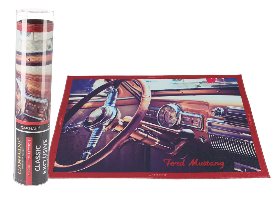 ⁨Podkładka na stół - Classic & Exclusive, Ford Mustang - wnętrze (CARMANI)⁩ w sklepie Wasserman.eu