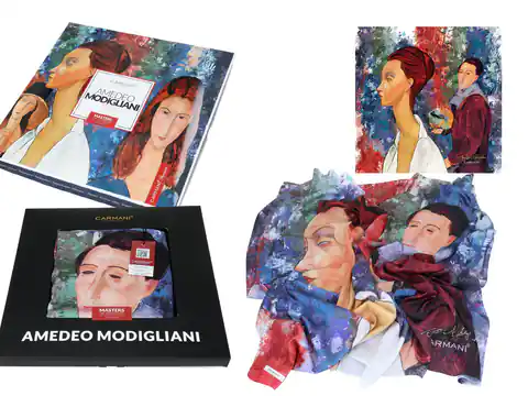 ⁨Chusta - A. Modigliani, Lunia Czechowska i Amedeo Modigliani (CARMANI)⁩ w sklepie Wasserman.eu
