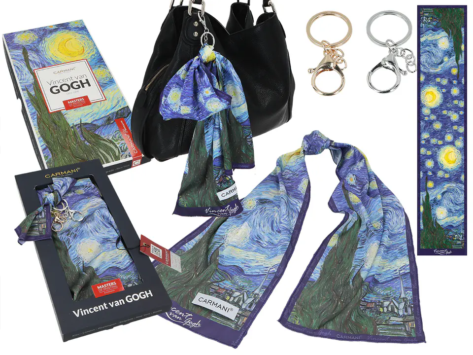 ⁨Bag tag - V. van Gogh, Starry Night (CARMANI)⁩ at Wasserman.eu