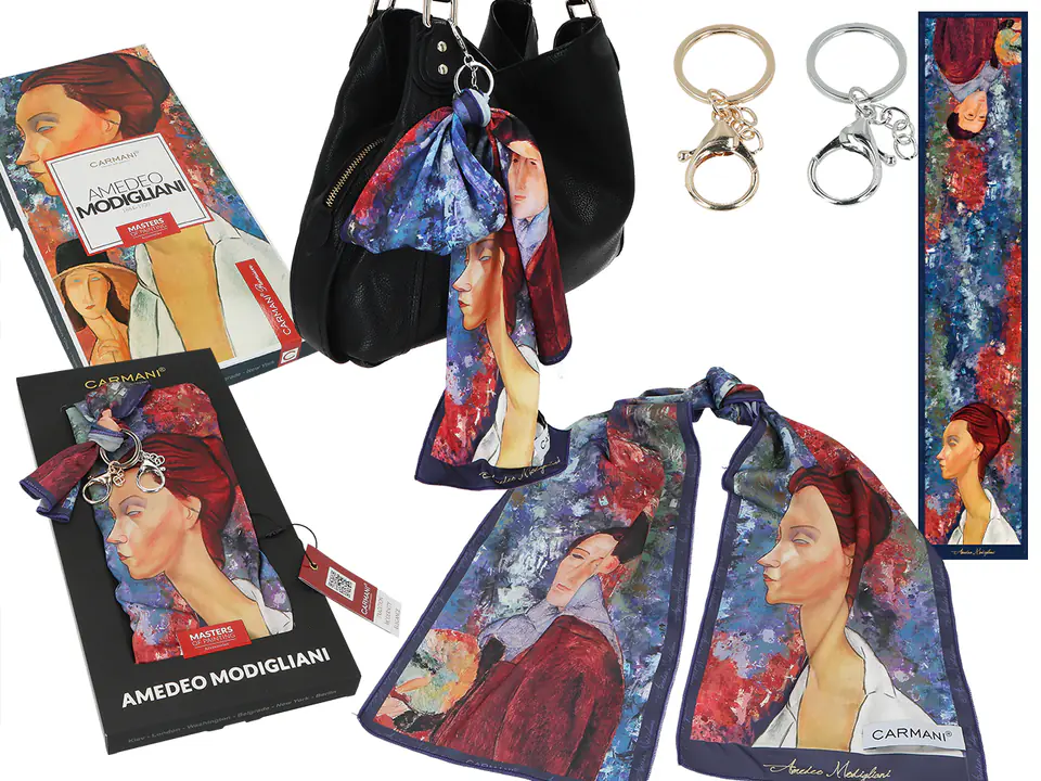 ⁨Bag tag - A. Modigliani. Lunia Czechowska and Amedeo Modigliani (CAMANI)⁩ at Wasserman.eu
