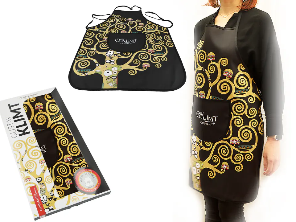 ⁨Kitchen apron - G. Klimt, Tree of Life (CARMANI)⁩ at Wasserman.eu