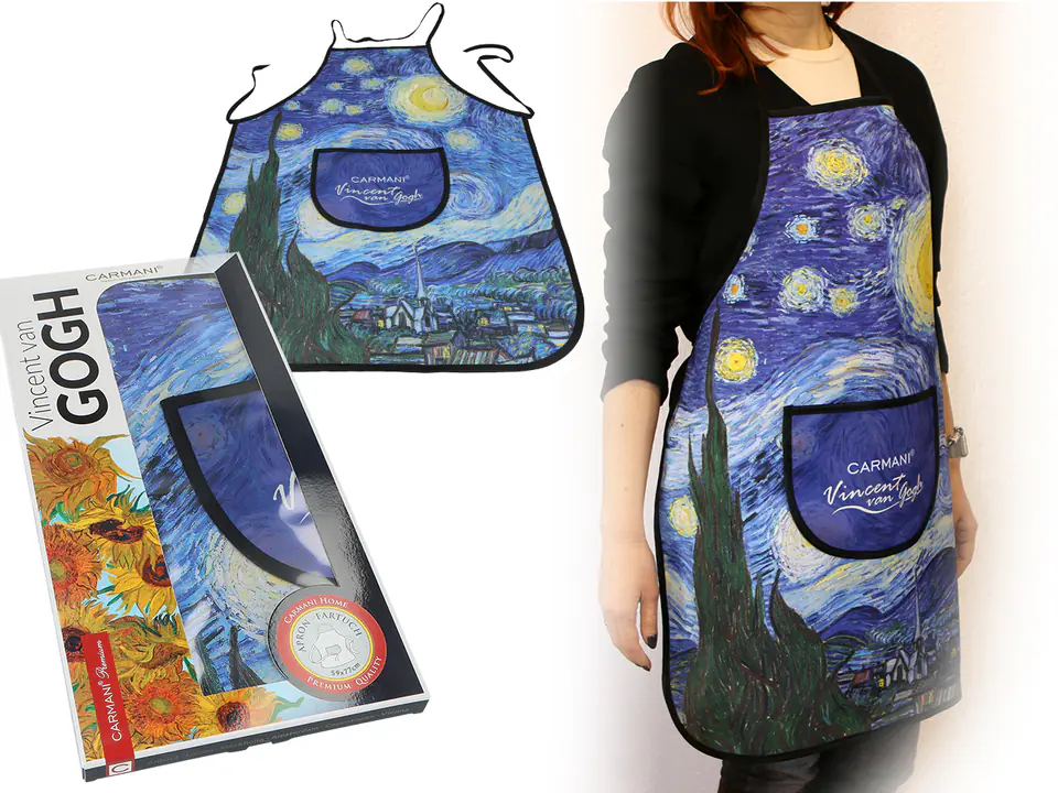 ⁨Kitchen apron - V. van Gogh, Starry Night (CARMANI)⁩ at Wasserman.eu