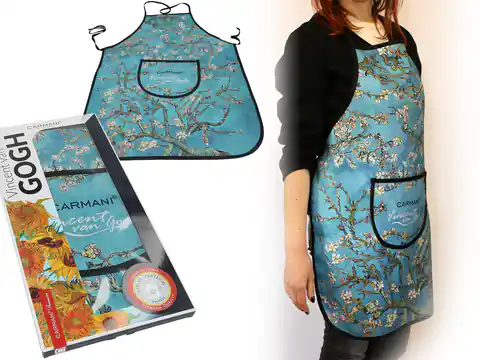 ⁨Kitchen apron - V. van Gogh, Almond Blossom (CARMANI)⁩ at Wasserman.eu