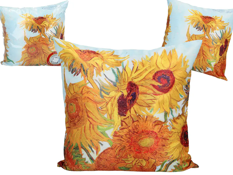 ⁨Pillow with filling/zipper - V. van Gogh, Sunflowers (CARMANI)⁩ at Wasserman.eu