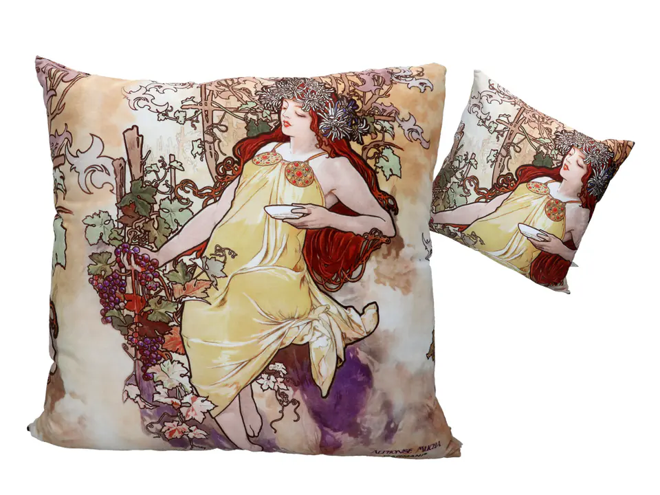 ⁨Pillow with filling/zipper - A. Mucha, Autumn (CARMANI)⁩ at Wasserman.eu