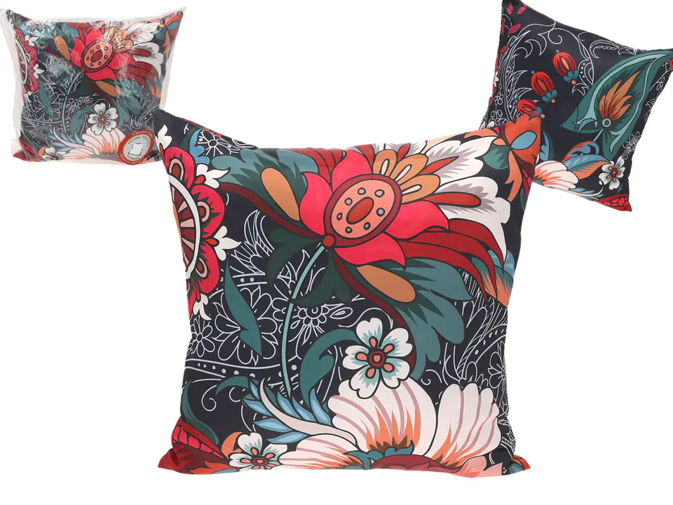 ⁨Pillow with filling/zipper - Flowers (CARMANI)⁩ at Wasserman.eu