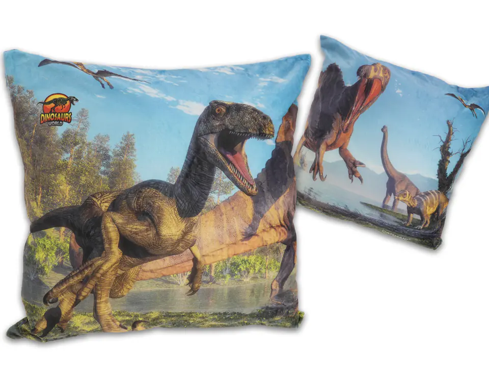 ⁨Poduszka z wypełnieniem/suwak - Prehistoric  World of Dinosaurs (CARMANI)⁩ w sklepie Wasserman.eu
