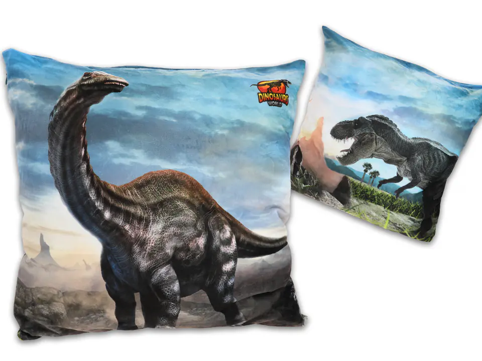 ⁨Poduszka z wypełnieniem/suwak - Prehistoric  World of Dinosaurs (CARMANI)⁩ w sklepie Wasserman.eu