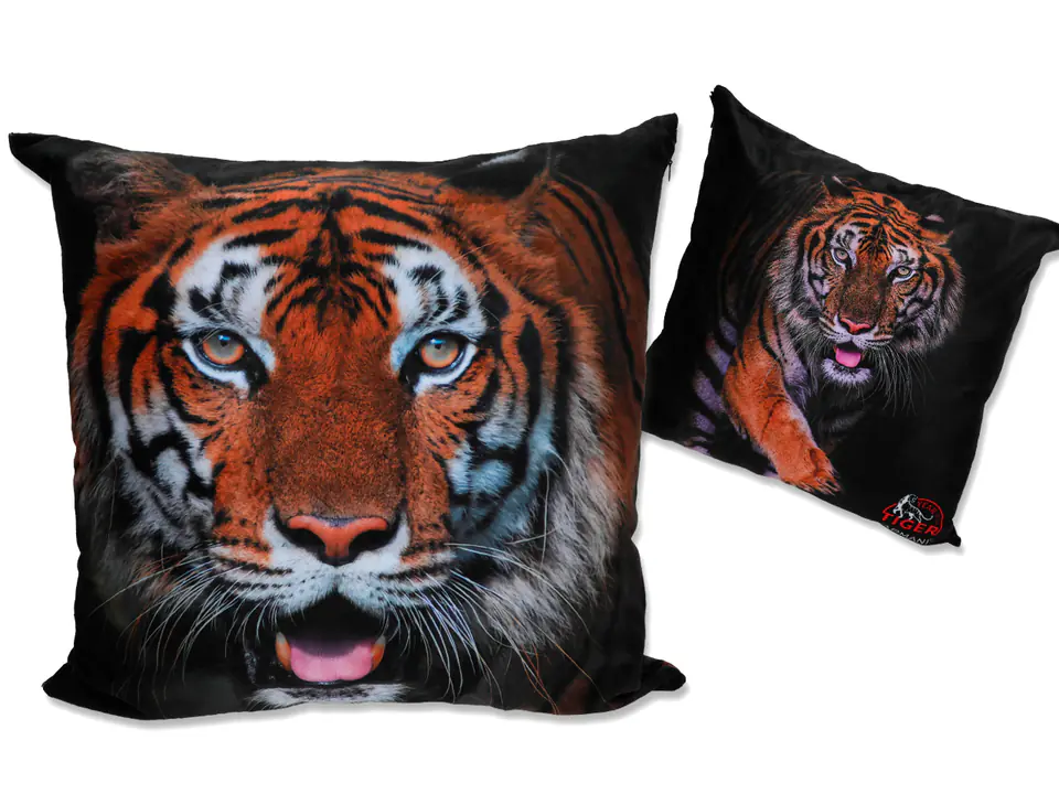 ⁨Pillow with filling/zipper - Tigers (CARMANI)⁩ at Wasserman.eu